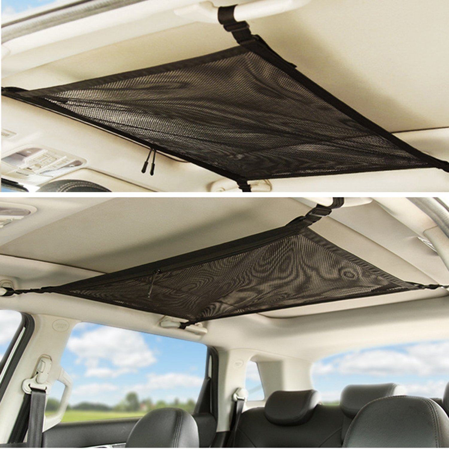 KEEPTOP Ceiling storage net on-board multi-function net hanging storage ...