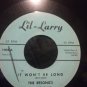 The Resonis-It Won't Be Long / With Your Love To Guide Me-rare Doo wop 45