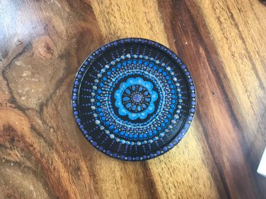 Blue & Silver coaster