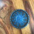 Funky coaster (silver & blue)