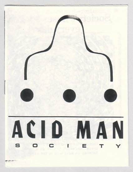 ACID MAN SOCIETY #nn mini-comic ROBERT PASTERNAK Canadian underground comix