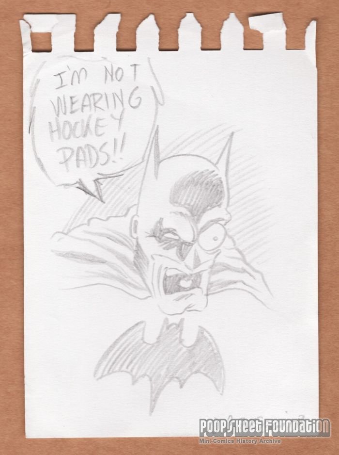 Nate Corrigan ORIGINAL ART Batman sketch drawing 2008