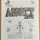 ABBOTT 2412 #1 mini-comic CHUCK McCOLLOUGH signed sketch 1986