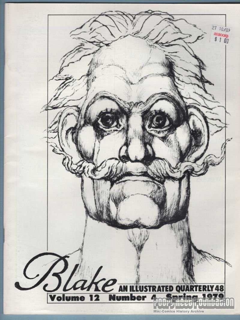 William Blake: An Illustrated Quarterly #48 (Vol. 12, #4) scholarly journal 1979