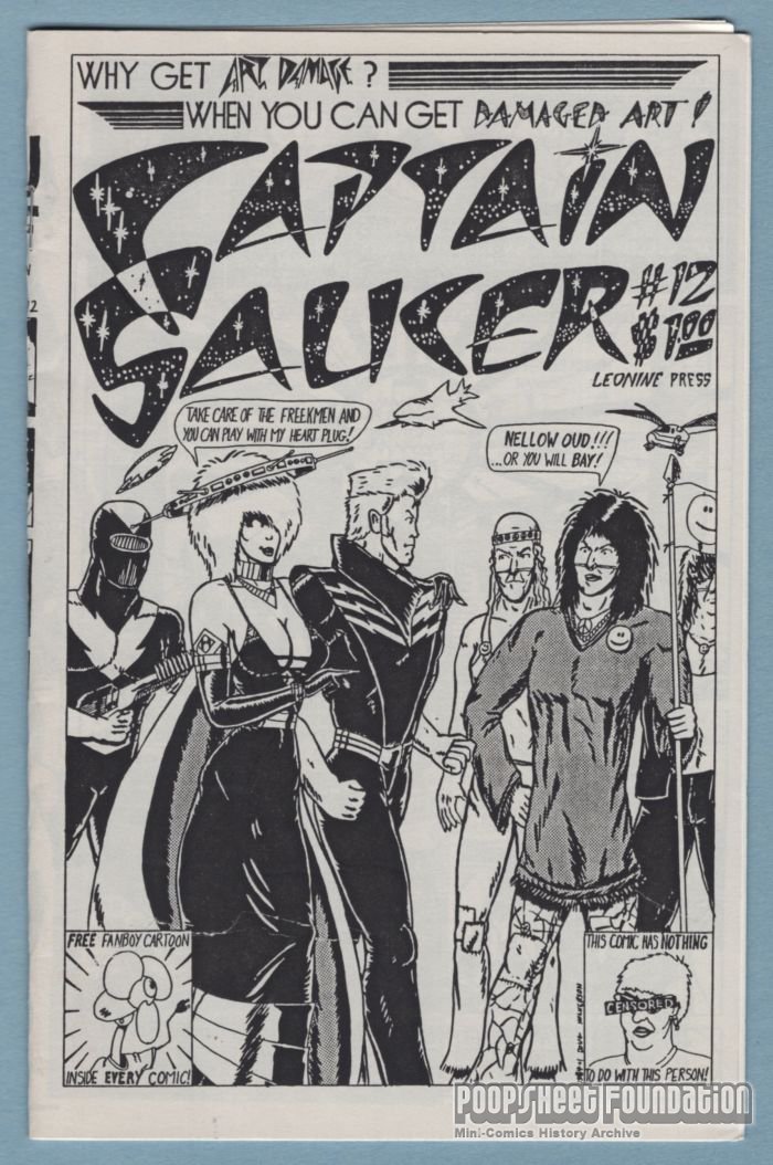 Captain Saucer #12 DOUG HOLVERSON minicomix underground comix mini-comic 1985