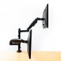 Adjustable Gas Spring Strut Dual 360 Degree Flexi Monitor Stand Clamp Mount Arm