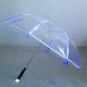 Light up Blade Runner Changing Color Change LED Transparent Umbrella w/ Flashlight