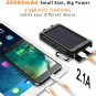 Waterproof Solar Sun Power Bank High Capacity Portable External Battery Charger