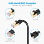 2X 1 M Meter CAT8 Cat 8 Ethernet Network Lan Cable Cord 24AWG SFTP Shielded RJ45