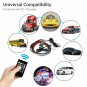 Color RGB LED Strip Under Car Tube bottom System Neon Voice Trigger Lights Kits