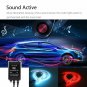 Color RGB LED Strip Under Car Tube bottom System Neon Voice Trigger Lights Kits