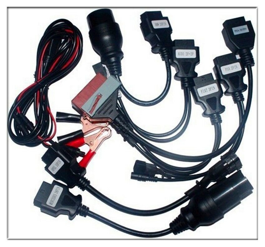 Full Set Car Diagnostic Cables Connector Adapter OBD2 II CDP for Autocom CDP Pro