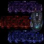 Multi Colored Gaming Game Backlight Keyboard Optical Mouse LED Color Changing