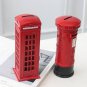 British Vintage London Telephone Booth Postbox Kids Saving Box Piggy Bank Model