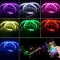 RGB LED Car Headlamp Headlight Projector Light Ring Smartphone App Apps Decor