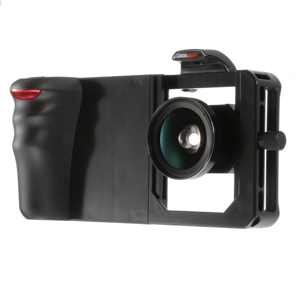 Bluetooth Cell Phone Cam Camera Frame Mount Rig Vlog Stabilizer Wide Angle Lens