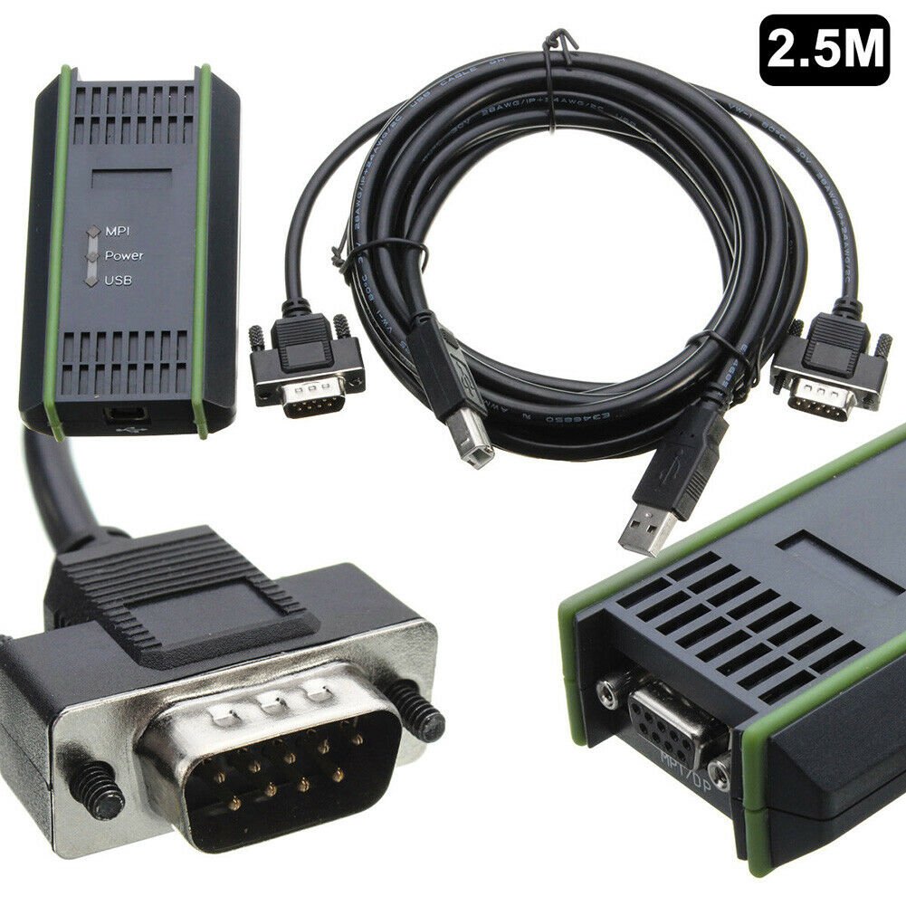 USB PLC Programming Download Cable for Siemens S7 200 300 MPI 6ES7972-0CB20-0XA0