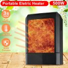 500W Winter Black Small Ceramic Electric Heater Home Office Heating Fan Warmer