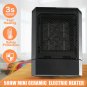 500W Winter Black Small Ceramic Electric Heater Home Office Heating Fan Warmer