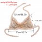 Sexy Sequins Crop Chain Bra Bikini Quadrangle Apron Halter Tank Camisole Jewelry