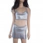 Sexy Sequins Crop Chain Bra Bikini Quadrangle Apron Halter Tank Camisole Jewelry