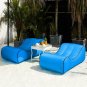 Self Inflated Camping Sofa sleeping Bed Recliner Air Mattress Picnic Couch Chair