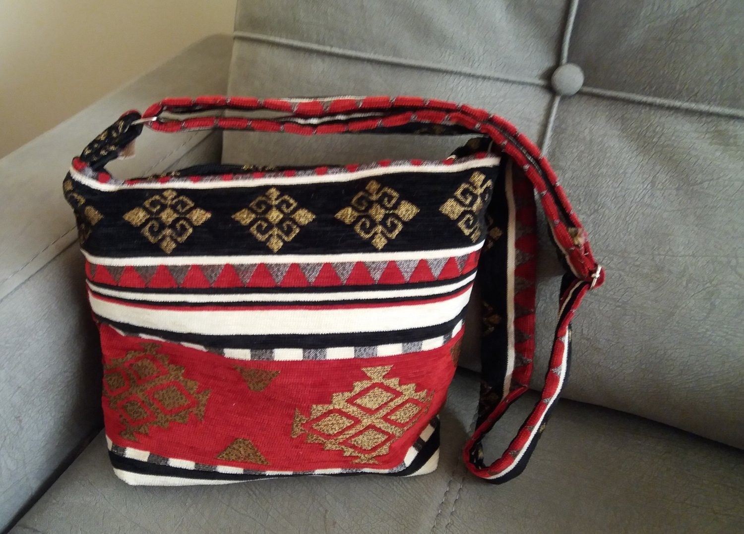 Handmade Shoulder Bag, Armenian Handbag, Ethnic Bag, Cross Body Bag, Carpet Bag