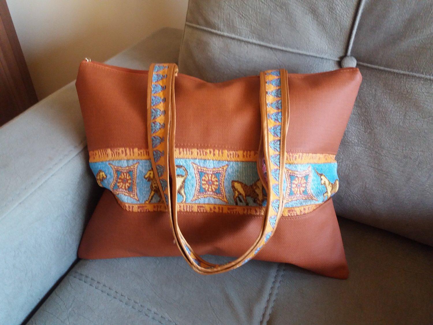 Handmade Armenian Yerevan Tote Bag, Shoulder Handbag, Ethnic Bag, Laptop Bag