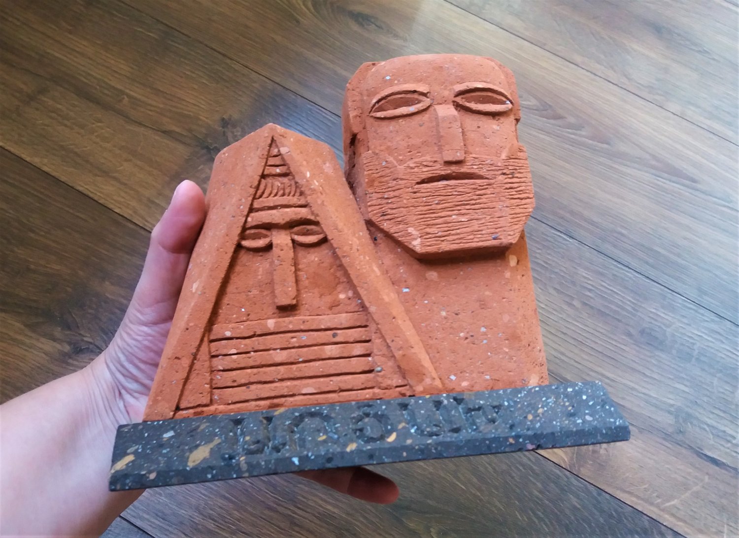 Artsakh Monument in Stone, We Are Our Mountains in Tuff Stone, Karabakh Sculpture