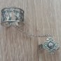 Armenian Kochari Dancing Double Ring Sterling Silver