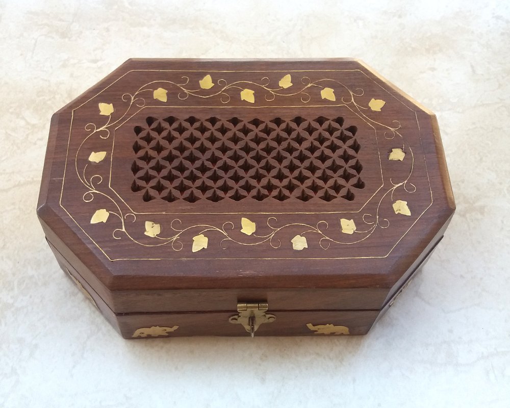 Handcrafted Octagon Wooden Box