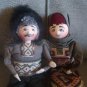 Handmade Sitting Armenian Folk Dolls, Collectable Armenian Dolls