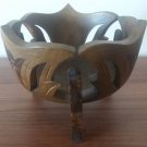 Decorative Armenian Walnut Carved Bowl
