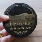 Obsidian round box made in Armenia with The Mount Ararat
