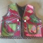 Handmade Embroidery Armenian Child Vest, Carpet Vest, Traditional Costume, Folk Taraz Clothes