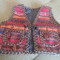 Handmade Embroidery Armenian Child Vest, Carpet Vest, Traditional Costume, Folk Taraz Clothes