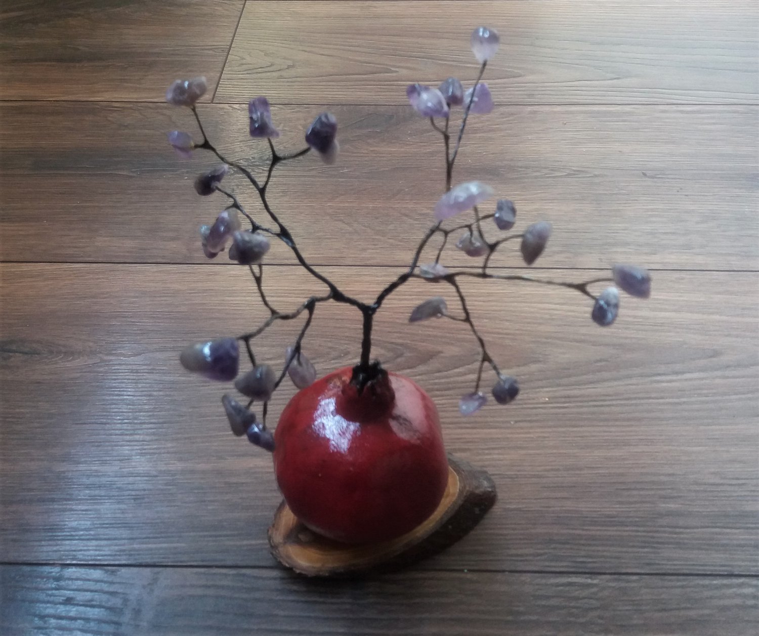 Amethyst Fertility and Good Fortune Pomegranate Tree
