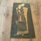 Vintage Embossed Copper Wall Decoration of Anoush, Armenian Anoush Love Story, Chekanka