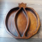 Handmade Sectional Armenian Pomegranate Wooden Serving Tray