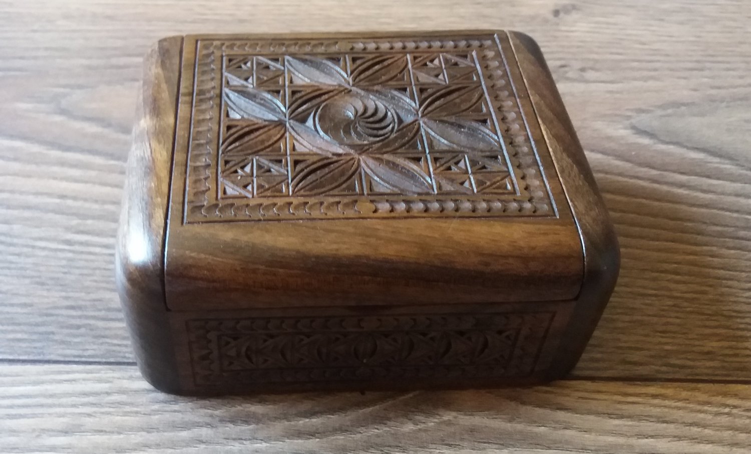 Handmade Armenian Wooden Box with Eternity Sign