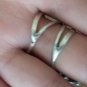 Handmade Armenian Amethysts Ring, Raw Amethysts Ring, Sterling Silver Ring