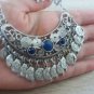 The Moon Lazurite Pomegranate Drop Coin Statement Necklace, Armenian Pomegranate Necklace