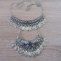 The Moon Lazurite Pomegranate Drop Coin Statement Necklace, Armenian Pomegranate Necklace