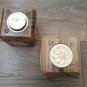 Armenian Wooden Candle Holder, Square Candle Holder, Eternity Candle Holder