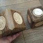 Armenian Wooden Candle Holder, Square Candle Holder, Eternity Candle Holder