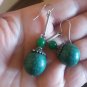 Calcite Natural Stone and Sterling Silver drop dangle earrings