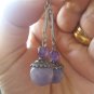 Amethyst Sterling Silver Drop Dangle Earrings