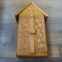 Armenian Home Wooden Key Box with Eternity Symbols, Eternity Key Box