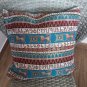 Handmade Armenian Pillow Cases, Cushion Cover, Striped Pillows, Armenian Alphabet, Armenian Design