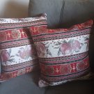 Handmade Armenian Pillow Cases, Cushion Cover, Striped Pillows, Pomegranate, Cross, Armenian Design